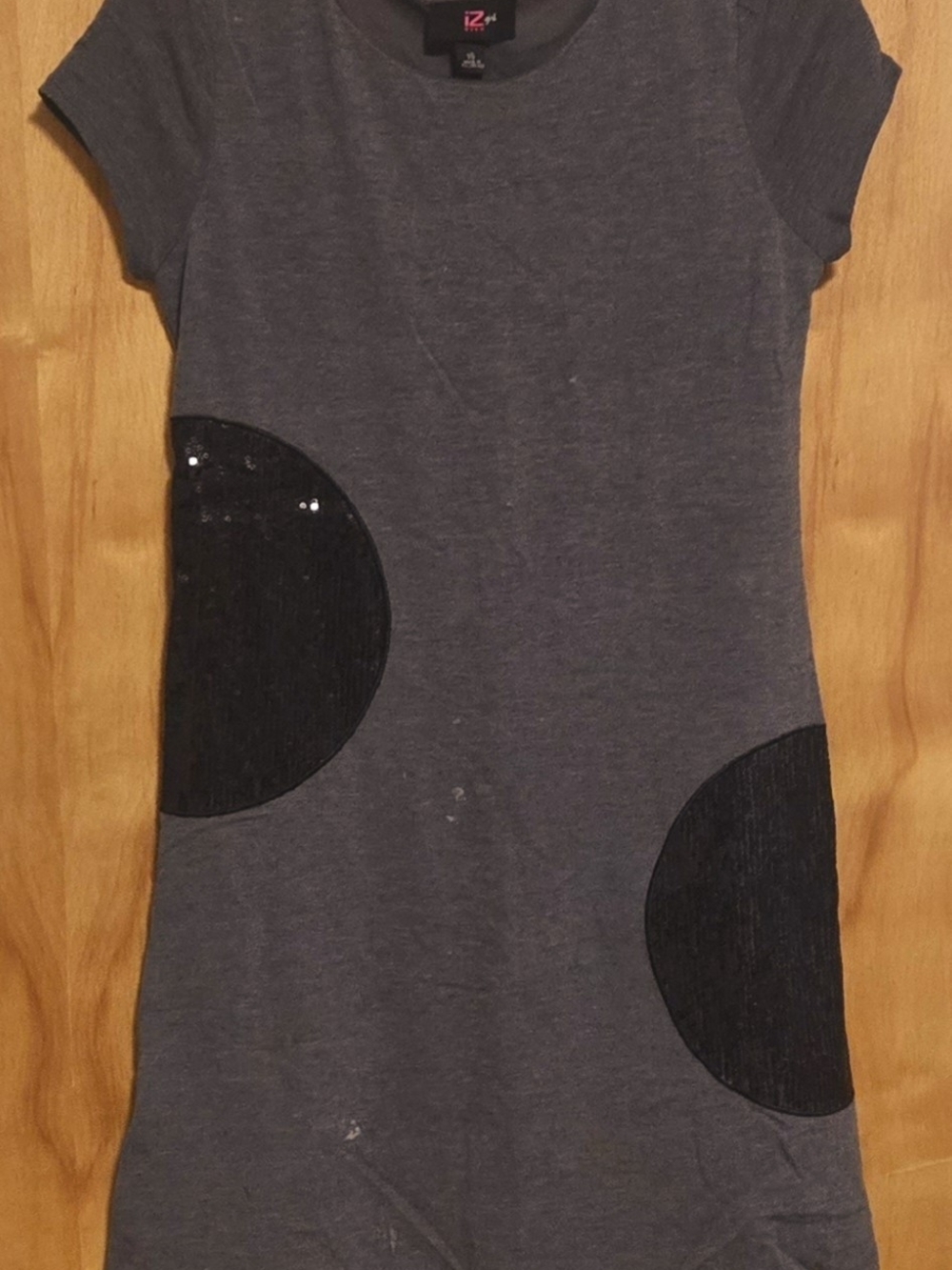 IZBYER GIRL GRAY FASHION GIRL DRESS